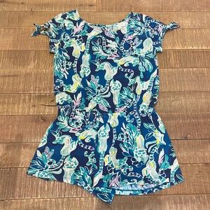 Lilly Pulitzer Girls Lemur Romper
